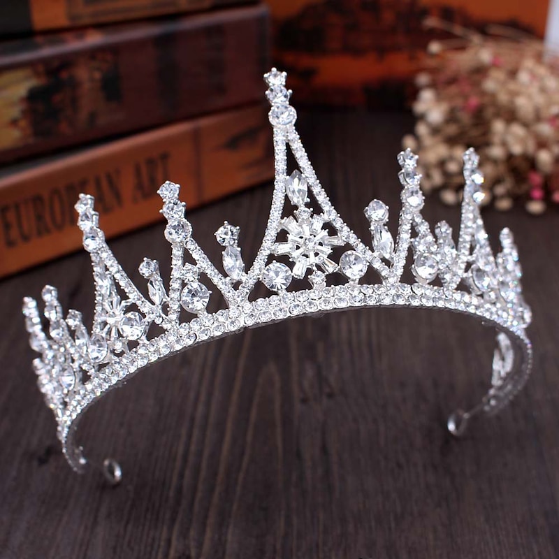 Crown Tiara Bride Rhinestone Atmosphere Diadem Sweet Princess Birthday Headband Dress Photo Accessories2