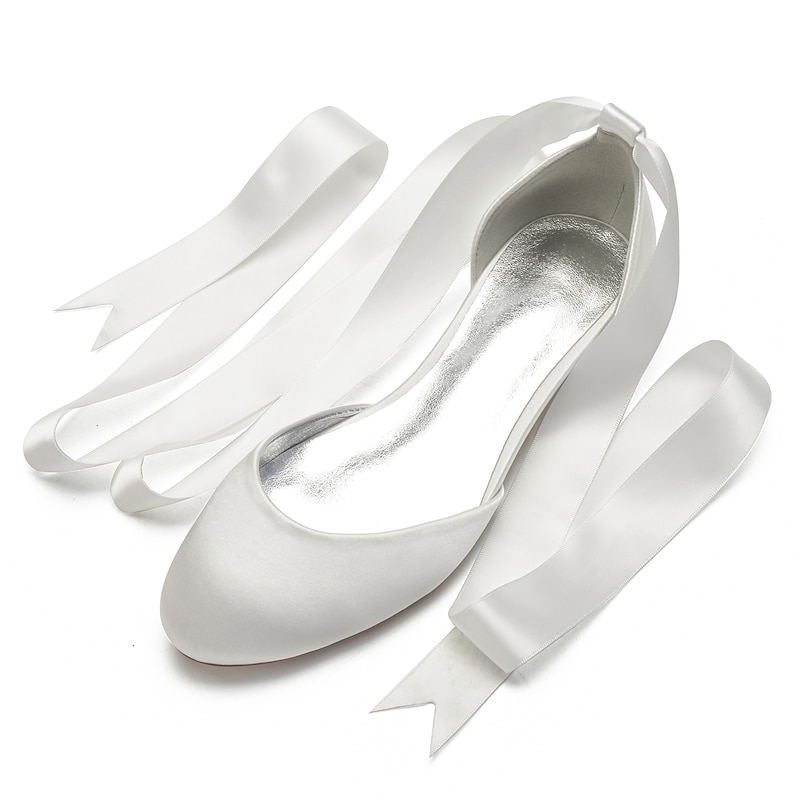 Women's Green Satin Ballet Flats with Long Ribbon Ties, Elegant and Comfortable Shoes for Weddings and Special Occasions2