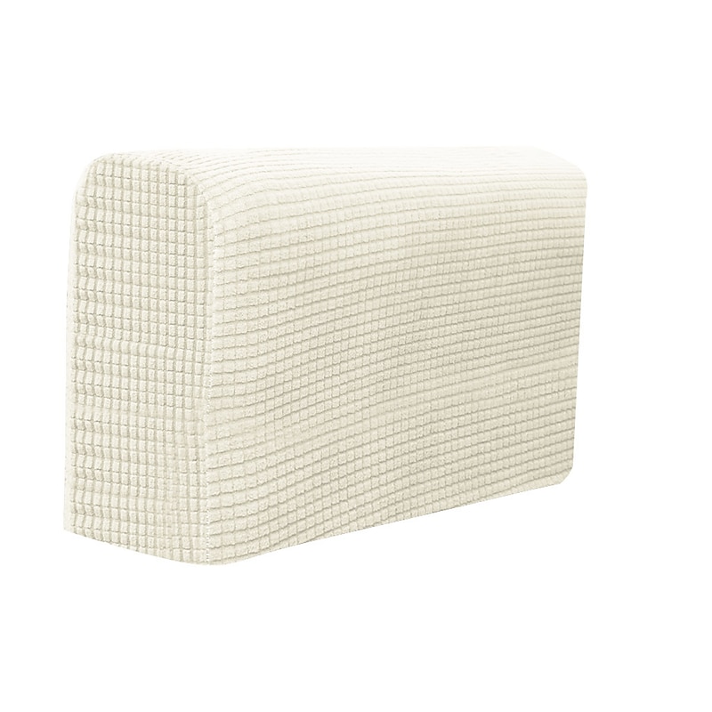 2 Pcs Stretch Sofa Armrest Covers Burgundy Spandex Arm Covers for Chairs Couch Sofa Armchair Slipcovers for Recliner Sofa with Twist Pins 14