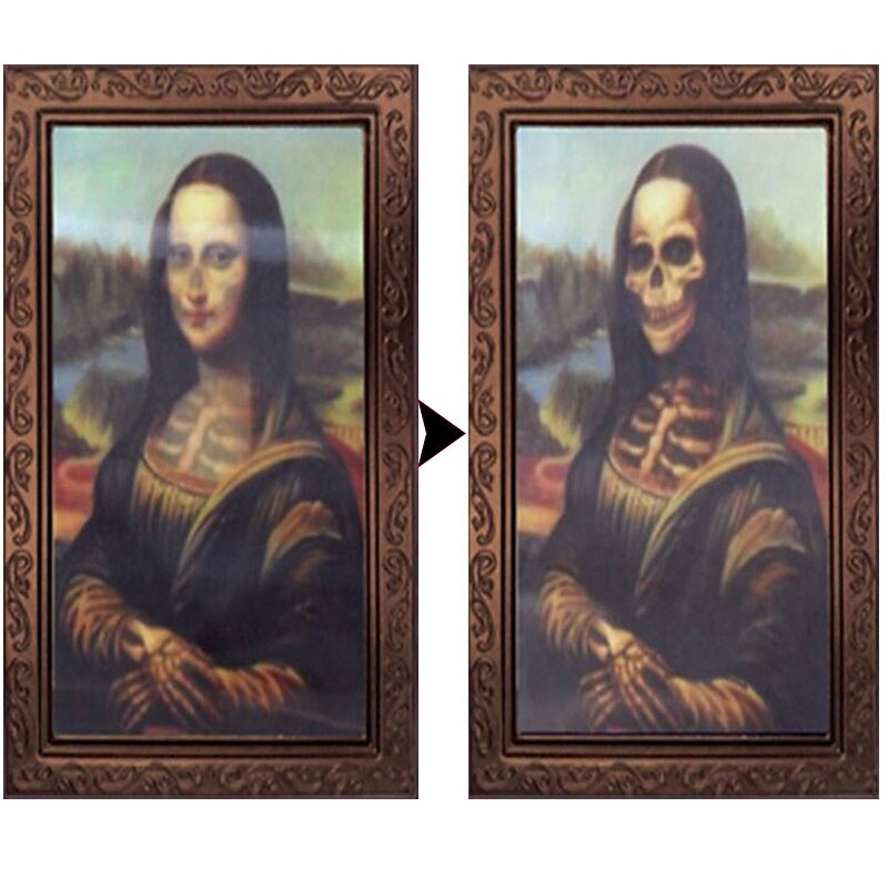 3d Halloween Lenticular Ruler Ghost Picture Frame Halloween Decoration Props Horror Craft Supplies Bachelorette Party Decor4