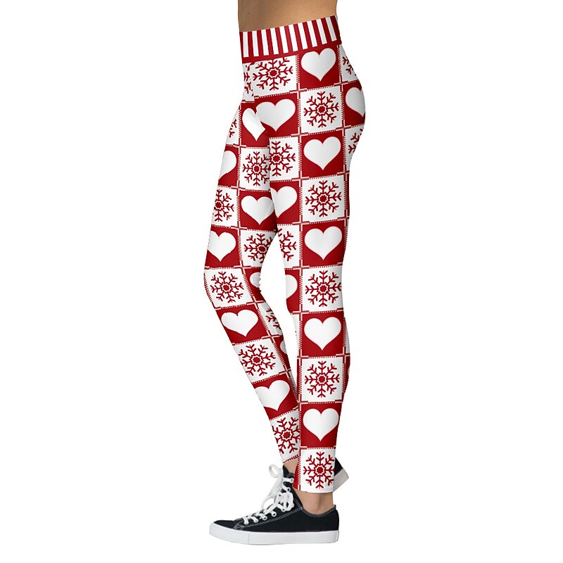 Snowman Santa Claus Leggings Women's Christmas Dailywear Adults Christmas Carnival Masquerade Christmas Eve Christmas Party Pants3