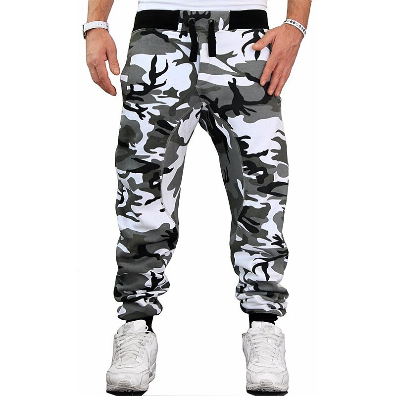 Men's Sweatpants Joggers Trousers Pants Trousers Drawstring Elastic Waistband Camouflage Breathable Soft Sports & Outdoor Daily Cotton Casual / Sporty Yellow camouflage Green camouflage2