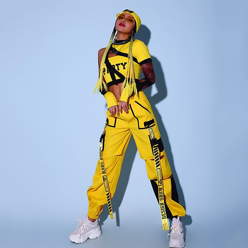 Hip-Hop Jazz Top Sash / Ribbon Women's Performance Daily Wear Sleeveless Dropped Polyester