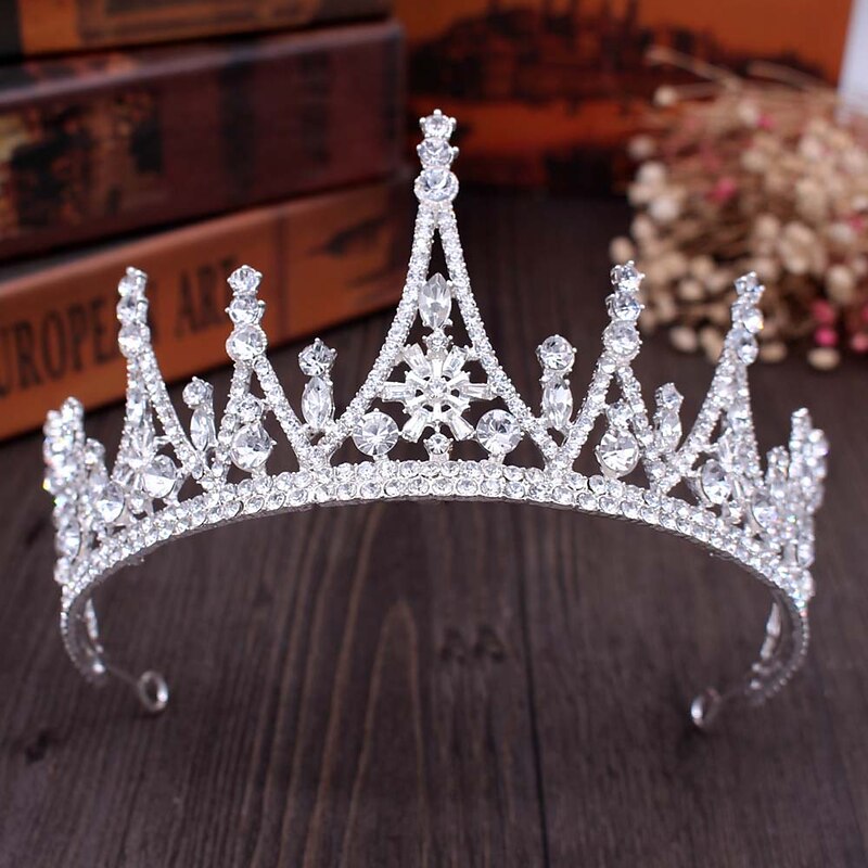 Crown Tiara Bride Rhinestone Atmosphere Diadem Sweet Princess Birthday Headband Dress Photo Accessories3