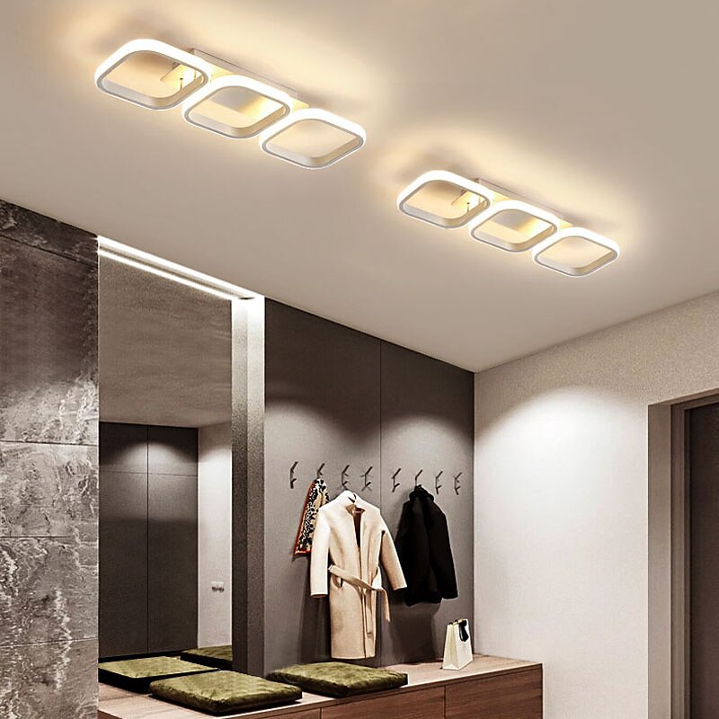 2-Light 3-Light Dimmable Ceiling Light LED Geometric Shapes Flush Mount Lights Aluminum Silica gel Modern Style Metal Painted Finishes LED 110-120V 220-240V / CE Certified2