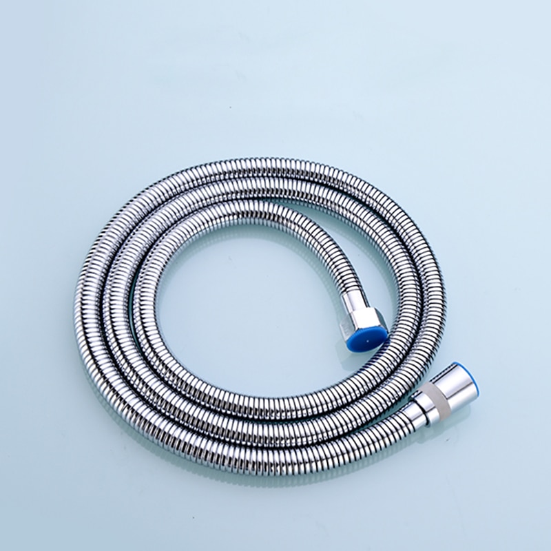 1.5m Shower Faucet Water Hose Chrome Finish - bath accessory