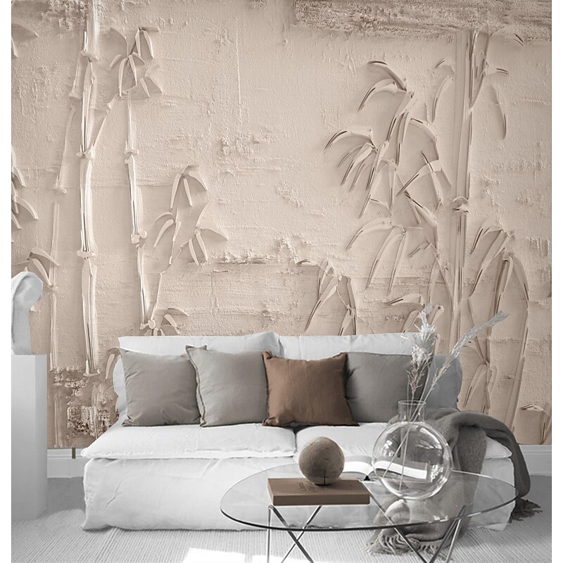 Mural Wallpaper Wall Sticker Covering Print Peel and Stick Self Adhesive Embossed Bamboo Forest PVC / Vinyl  Home Decor4
