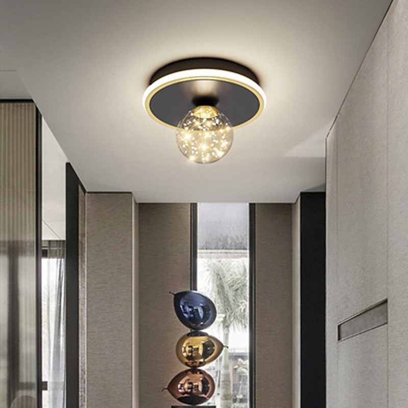 LED Ceiling Light 25 cm Globe Design Geometric Shapes Flush Mount Lights Metal Artistic Style Stylish Globe Painted Finishes LED Modern 220-240V4