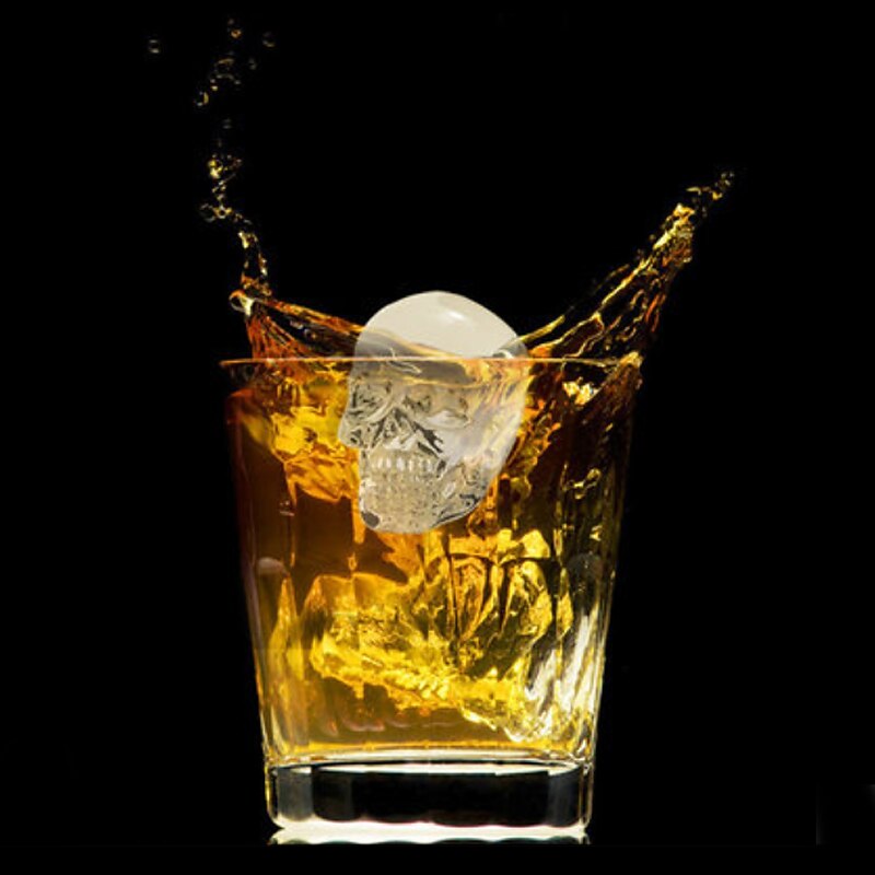 4 Ice Cube Skull Ball Skeleton Mold DIY Skull Ice Box Silicone Mold DIY Homemade for Party Bar Halloween2