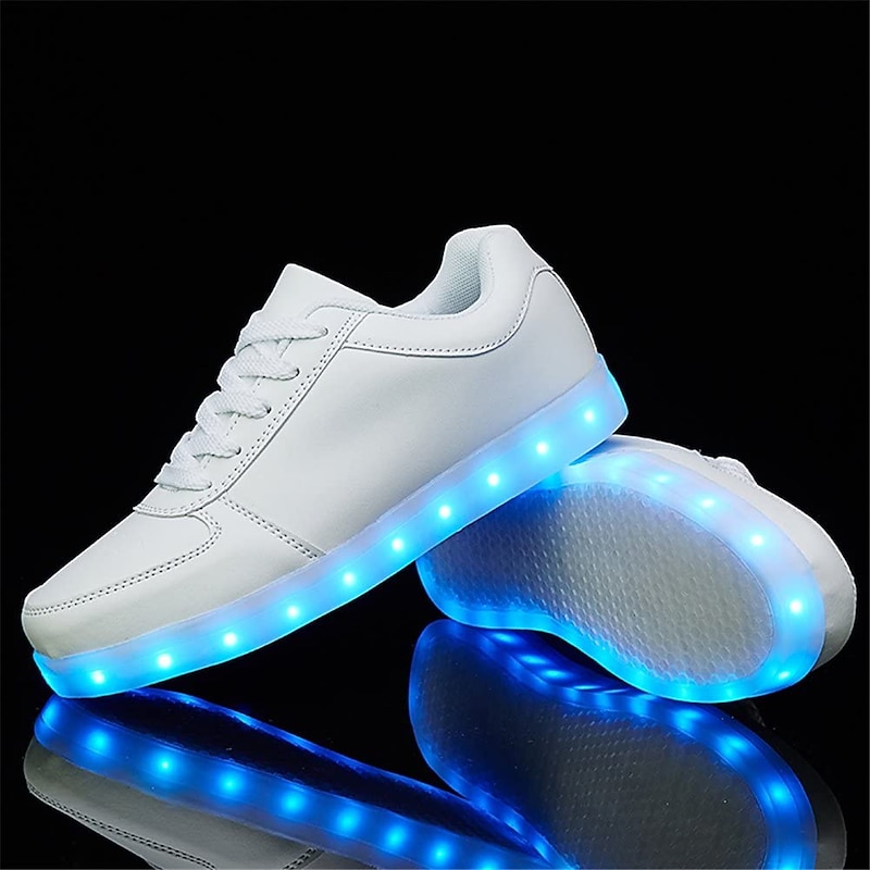 Boys Girls LED Light Up Sneakers with USB Charging for Parties and Night Activities