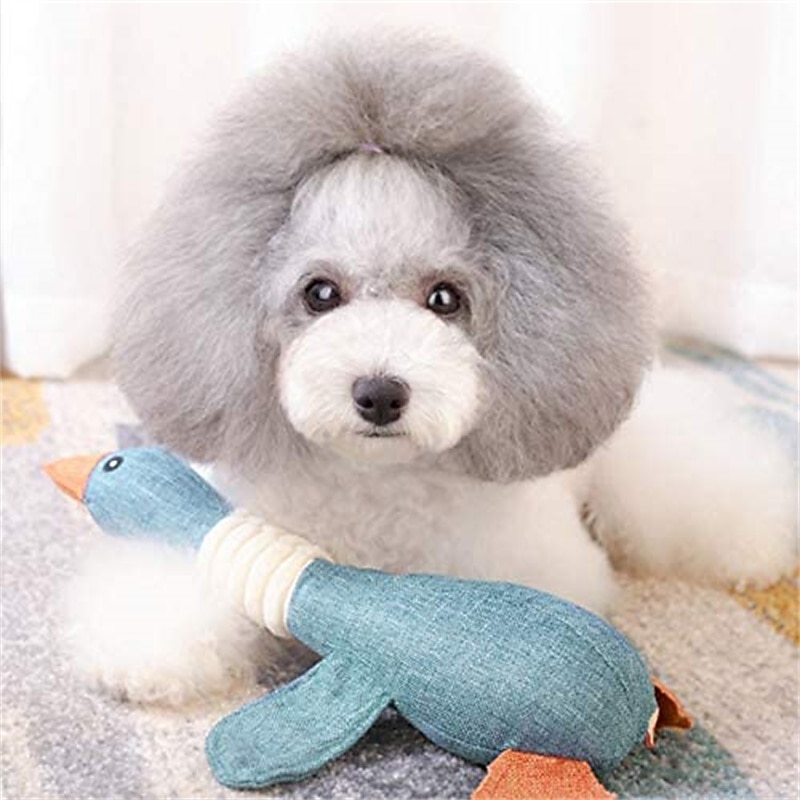 Dog Toys for Strong Aggressive Chewers Small Breed and Squeaky Goose for Small Medium Dogs
