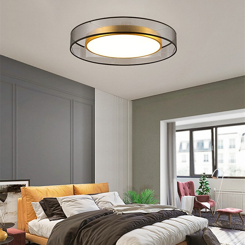 LED Ceiling Light 40/50 cm Circle Design Flush Mount Lights Metal Artistic Style Modern Style Stylish Painted Finishes LED Modern 220-240V4