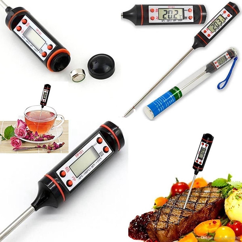 1pcs Meat Thermometer Digital BBQ Thermometer Electronic Cooking Food Thermometer Probe Water Milk Kitchen Oven Thermometer Tools3