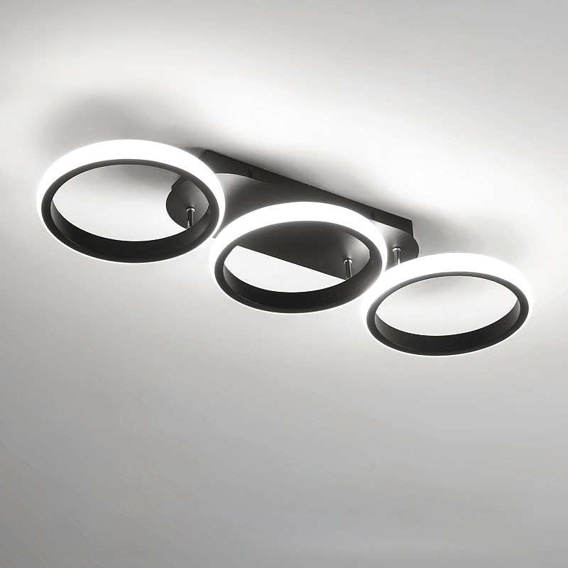 LED Ceiling Light 34.5 52.5 cm Cluster Design Square Line Design Flush Mount Lights Aluminum Vintage Style Metal Linear Painted Finishes LED Vintage 220-240V4