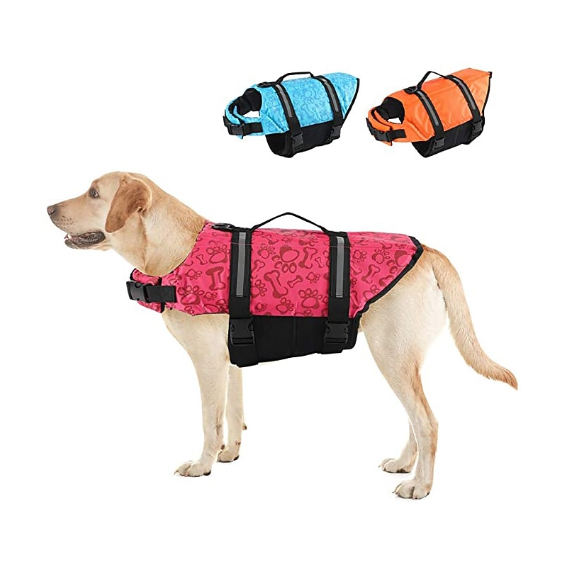 Dog Dog Life Jacket Reflective Adjustable Sports & Outdoors Safety Beach Pool Dog Clothing for Husky Golden Retriever Bichon Frise Pomeranian Small4