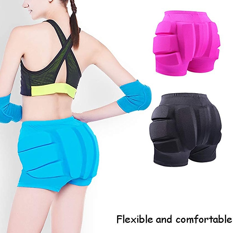 Impact Shorts / Padded Compression Shorts for Ski / Snowboard / Ice Skating Protective Practise Purple / Yellow / Peach4