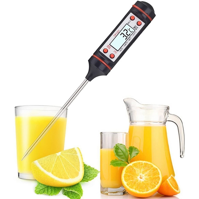 1pcs Meat Thermometer Digital BBQ Thermometer Electronic Cooking Food Thermometer Probe Water Milk Kitchen Oven Thermometer Tools2