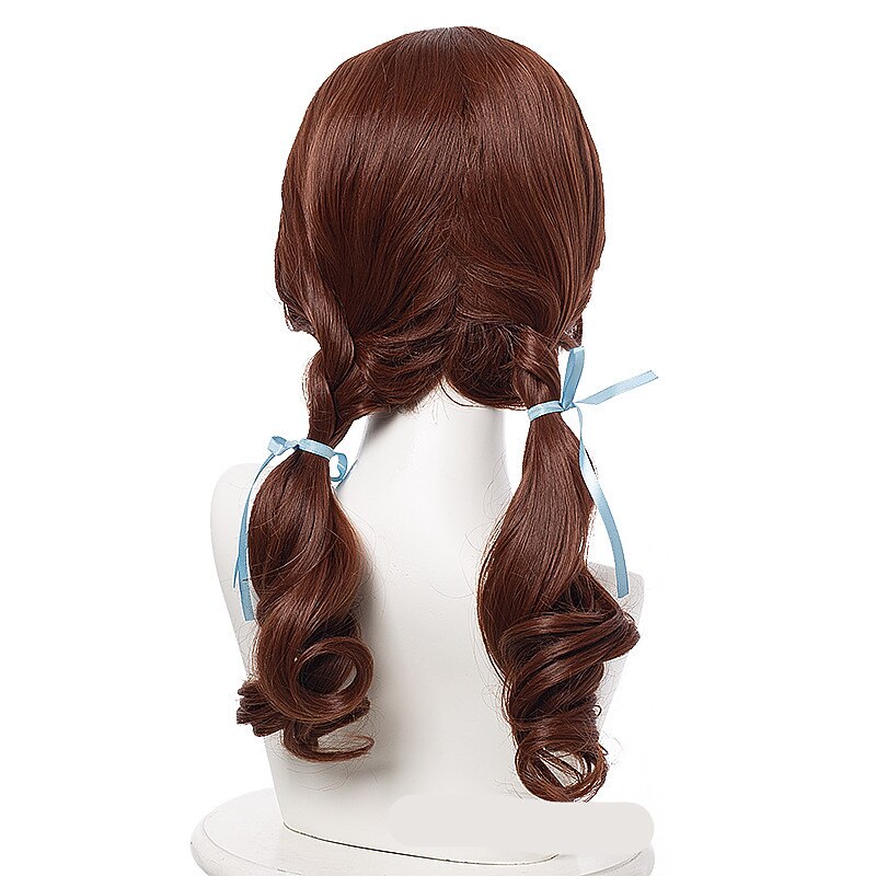 The Wizard of Oz Wig  Women Wizard of Oz Dorothy Brown Wig Dg Girl Dorothy Brown Ponytails Styled Hair Wigs s Halloween Wigs4