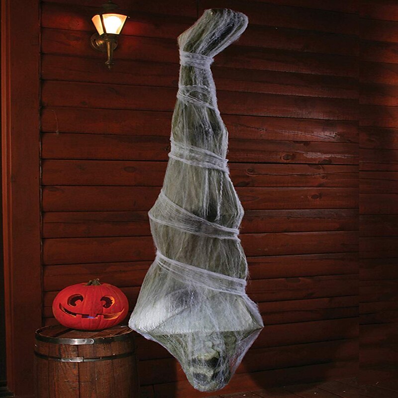 Halloween 1.8m Mummy Upside Down Ghost House Layout Props Trickery Secret Room Terror Decoration Hanging Ghost