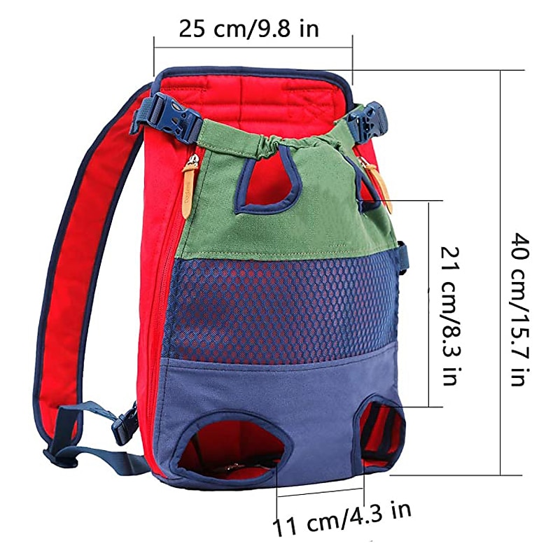 Legs Out Dog Carrier Backpack Hands-Free Adjustable Pet Travel Carrier for Small Medium Dogs Cats Motorcycle Hiking Walking3