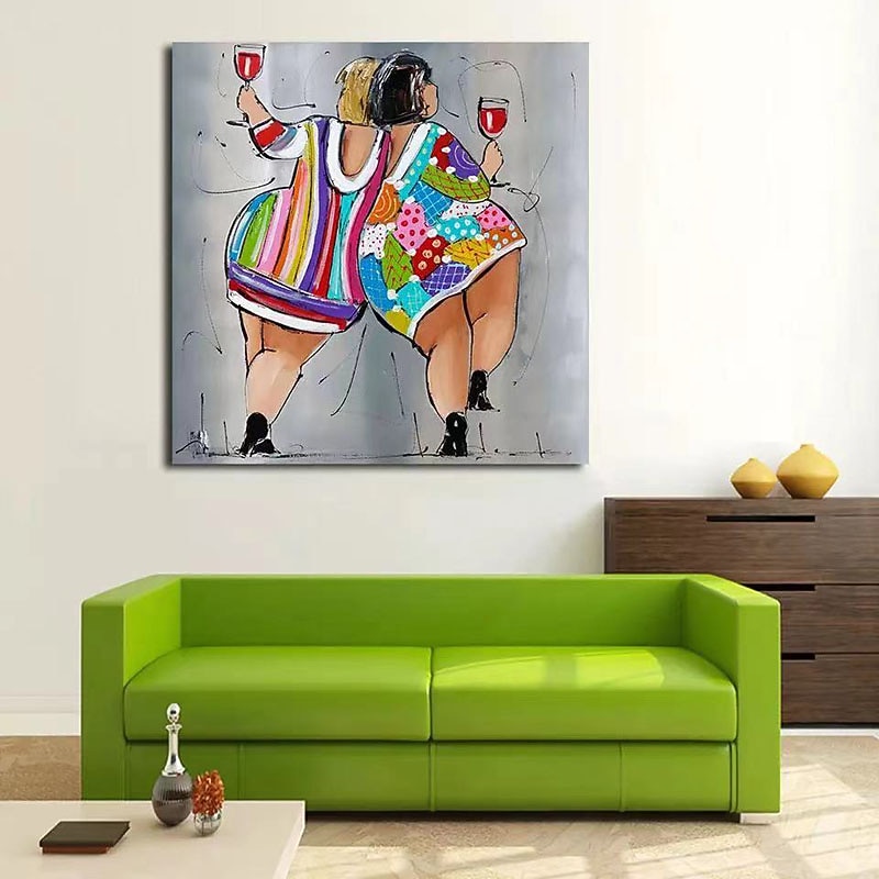 Oil Painting Handmade Hand Painted Wall Art Contemporary Woman Home Decoration Decor Rolled Canvas No Frame Unstretched3