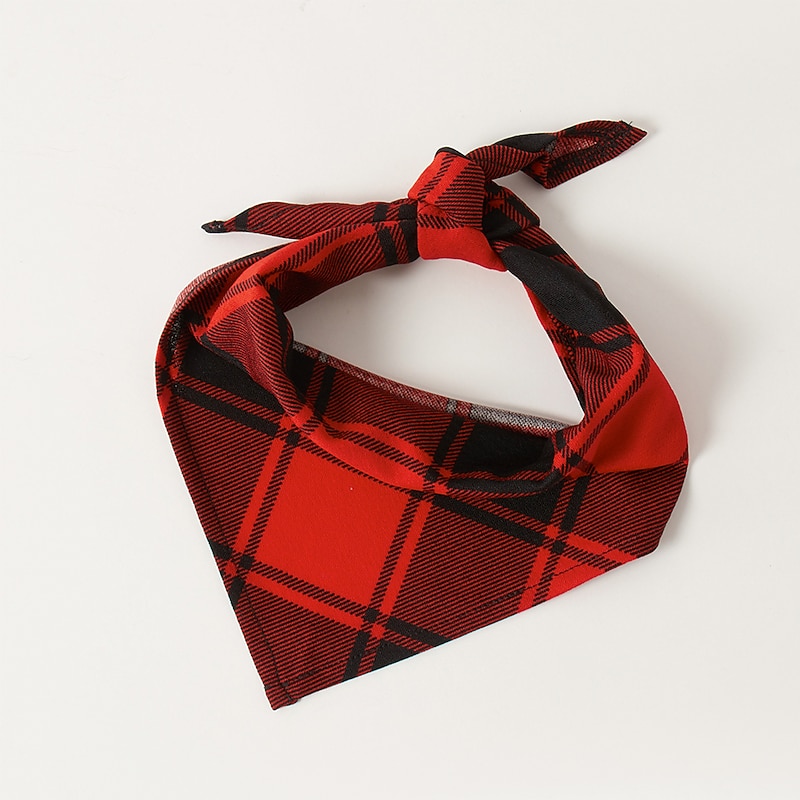 Family Christmas Family Pajamas Pajamas Plaid Santa Claus Letter Patchwork Dark Red Gray Long Sleeve Mommy And Me Outfits Cute Matching Outfits3