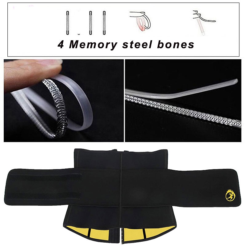 Men's Thermal Neoprene Body Shaper Waist Trainer Belt Slimming Corset Waist Support Sweat Cincher Underwear Modeling Strap3