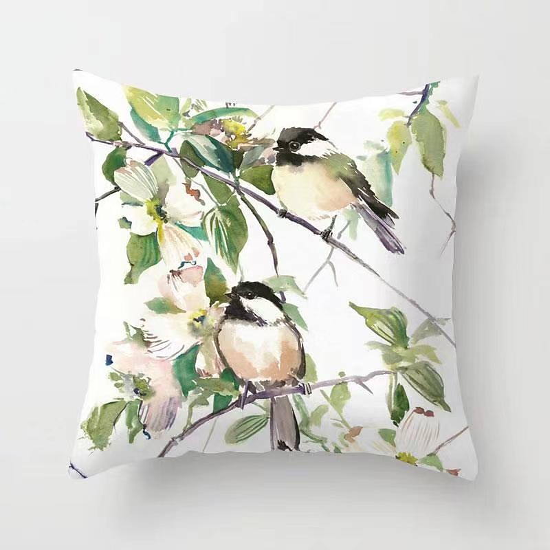 Floral Botanical Double Side Cushion Cover 1PC Soft Decorative Throw Pillow Cover Cushion Case Pillowcase for Bedroom Livingroom Machine Washable Outdoor Cushion for Sofa Couch Bed Chair2