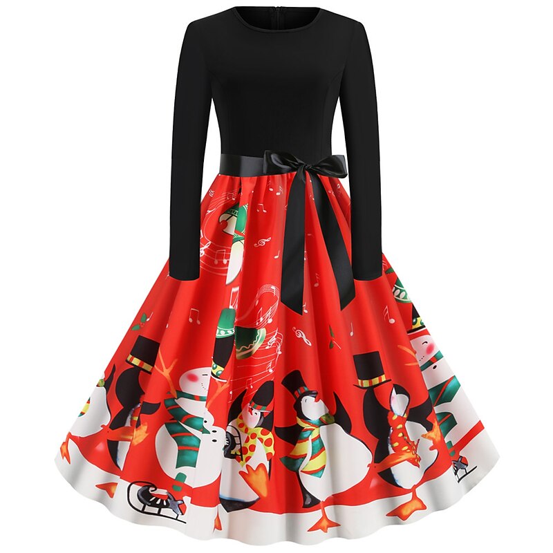 Santa Claus Christmas Dress Fancy Christmas Dress Women's Christmas 1950s Adults' Christmas New Year Christmas Eve Christmas Party New Year Eve Dress4