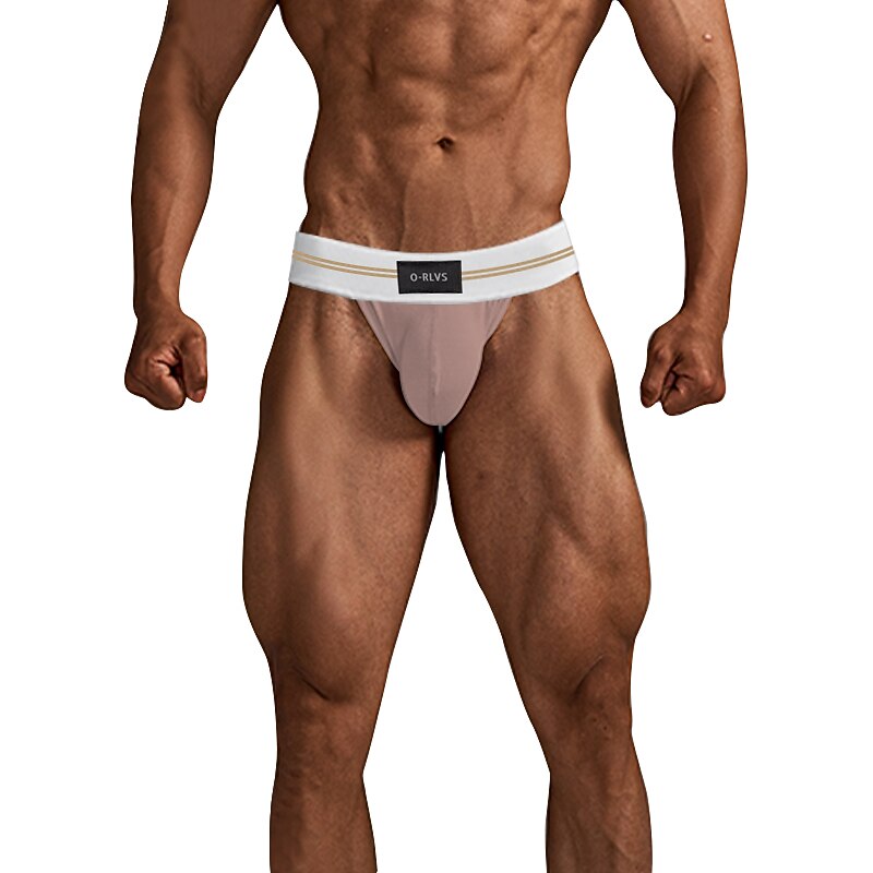 Men's Sport Briefs Panty Underwear Casual Athleisure Lounge Winter Modal Breathable Soft Sweat wicking Running Walking Sportswear Activewear Solid Colored Black White Pink