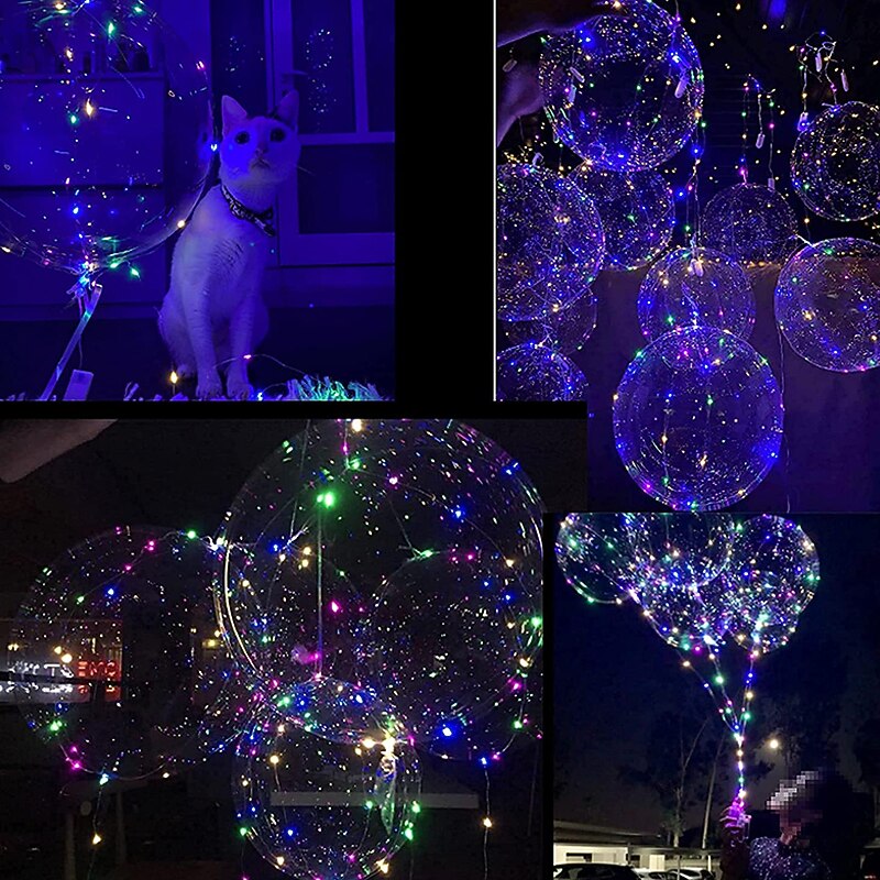 LED Balloon Luminous Party Wedding Supplies Dorm Party Decoration Transparent Bubble Decoration Birthday Wedding LED Balloons String Lights Christmas Gift4
