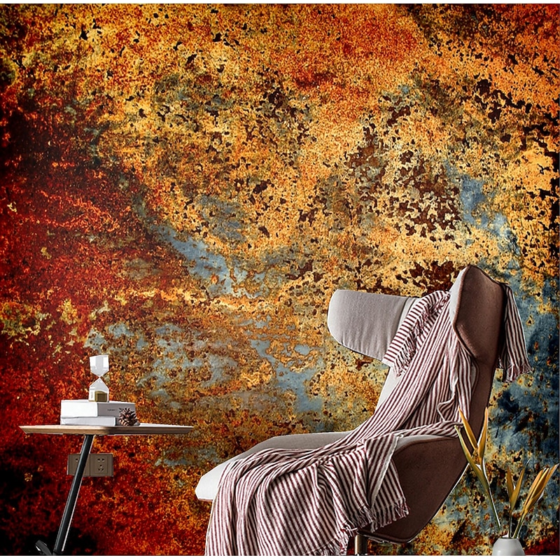 Mural Wallpaper Wall Sticker Covering Print Peel and Stick Self Adhesive  Nostalgic Rust Illustration Art Deco wall  PVC / Vinyl   Home Decor3