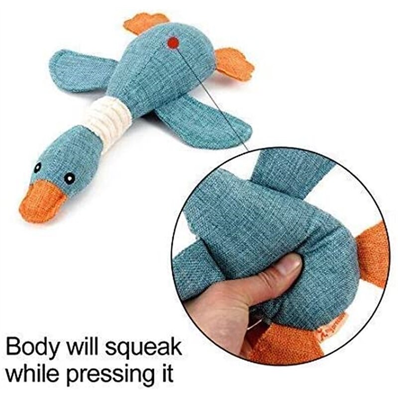 Dog Toys for Strong Aggressive Chewers Small Breed and Squeaky Goose for Small Medium Dogs4