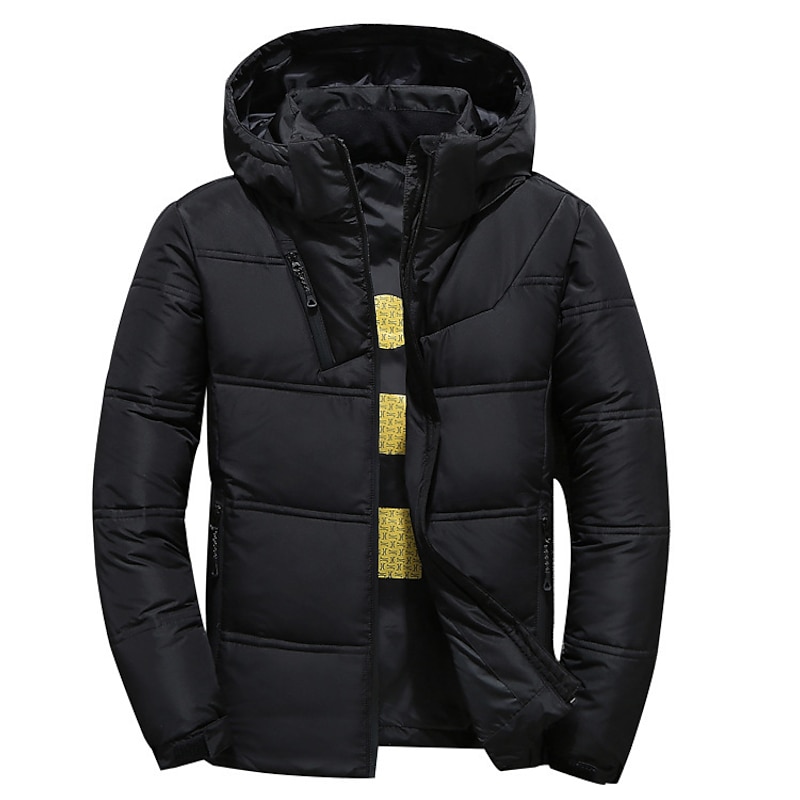 Men's Puffer Jacket Winter Autumn / Fall Down Thermal Warm Windproof Breathable Lightweight Black Red Dark Gray Vest2