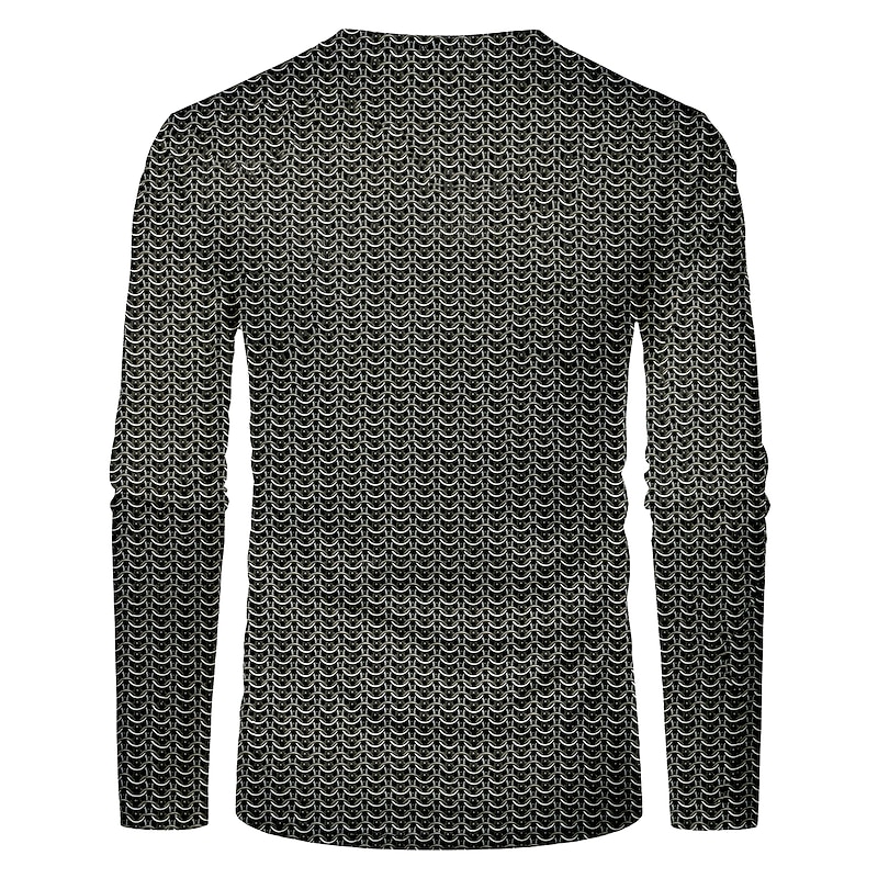 Men's Unisex Graphic Prints Cross Shirt T Shirt Tee Christian T Shirts Long Sleeve T shirt 3D Print Crew Neck Shirt Vintage Designer Casual Daily Holiday Blue Purple Green Spring &  Fall Clothing2