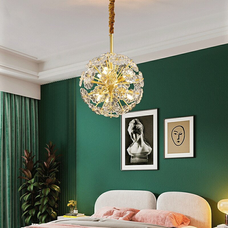 LED Pendant Light 40 cm Lantern Design Chandelier Metal Electroplated Modern 220-240V4