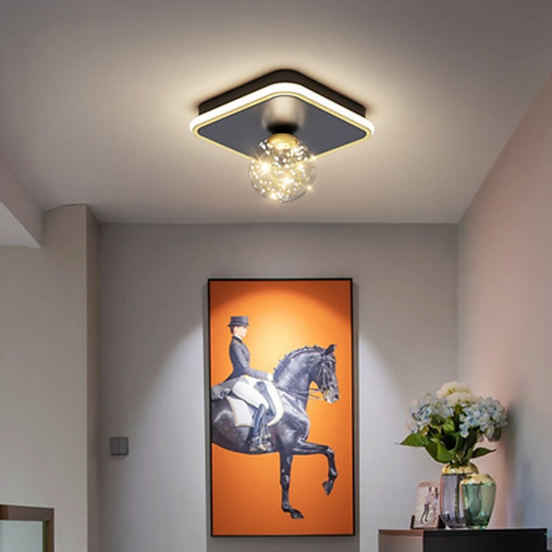 LED Ceiling Light 25 cm Globe Design Geometric Shapes Flush Mount Lights Metal Artistic Style Stylish Globe Painted Finishes LED Modern 220-240V 2025