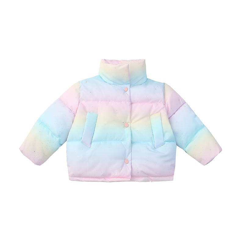 Unisex Boys' Girls' 3D Plain Coat Down Coat Long Sleeve Fall Winter Active Fashion Basic Kids 2-6 Years School Vacation Street Regular Fit2