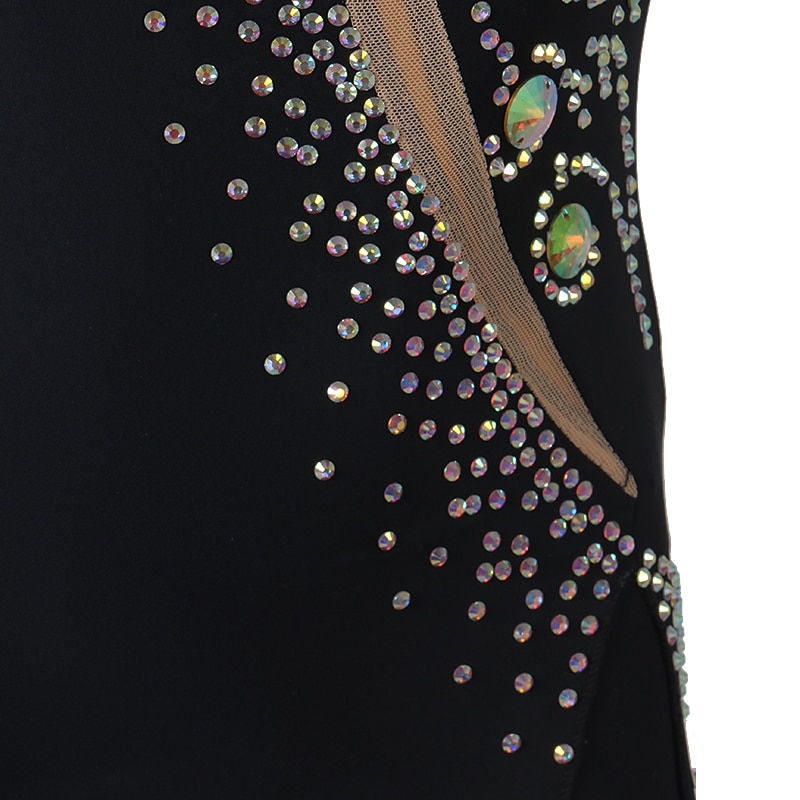 Latin Dance Dress Tassel Crystals / Rhinestones Women's Performance Daily Wear Sleeveless Spandex4