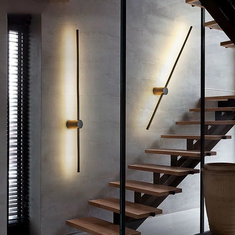 Lightinthebox LED Wall Lights Simple Modern Nordic linear Wall Sconces Rotatable Flush Mount Wall Lights LED Corridor Lights Dimmable Living Room Bedroom Acrylic Wall Light 110-240V 10 W4