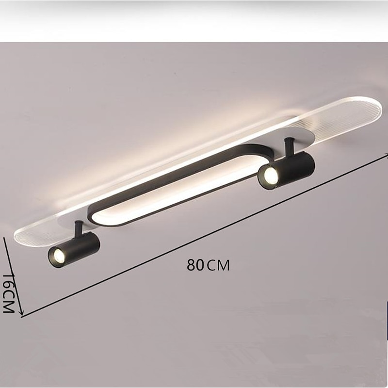 LED Ceiling Light 80/100 cm Flush Mount Lights Aluminum Artistic Style Modern Style Stylish Painted Finishes LED Modern 220-240V4