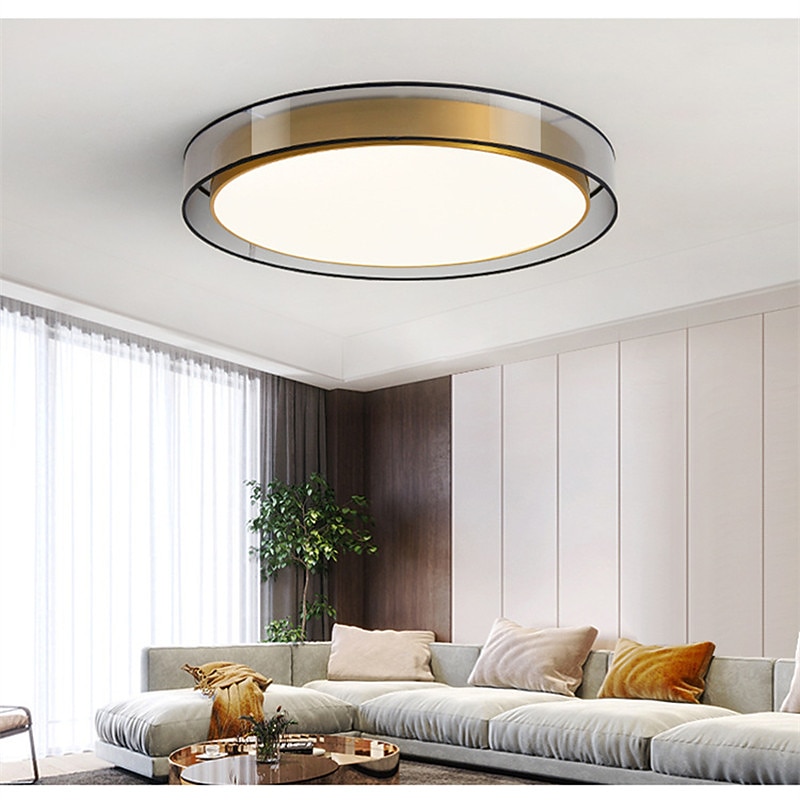 LED Ceiling Light 40/50 cm Circle Design Flush Mount Lights Metal Artistic Style Modern Style Stylish Painted Finishes LED Modern 220-240V