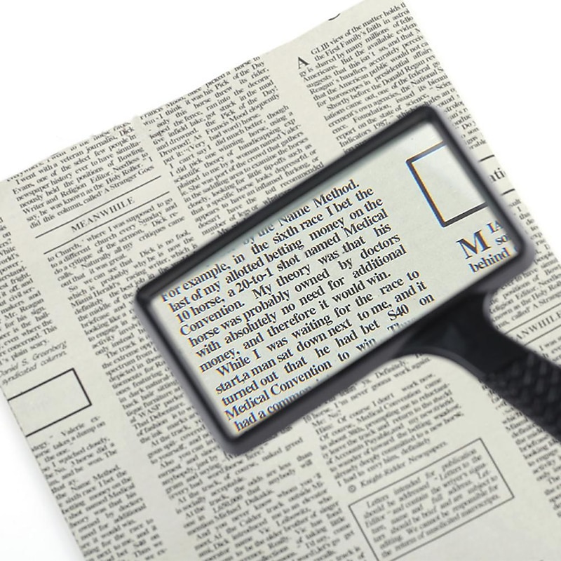 Magnifier Handheld 3 X Reading 9.3*4.7 mm Plastic Adults', Back to School Gift3