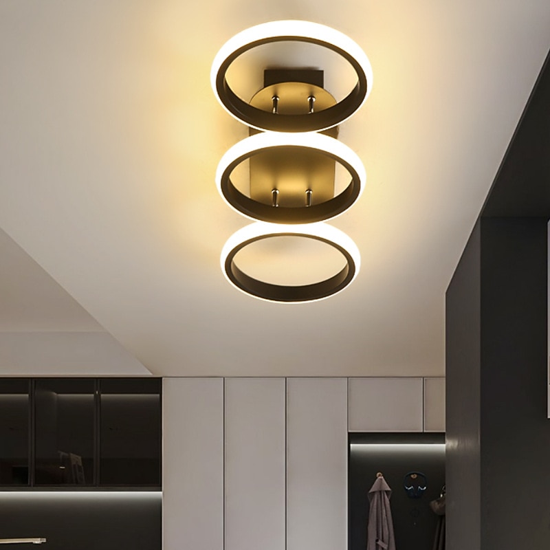 LED Ceiling Light 34.5 52.5 cm Cluster Design Square Line Design Flush Mount Lights Aluminum Vintage Style Metal Linear Painted Finishes LED Vintage 220-240V