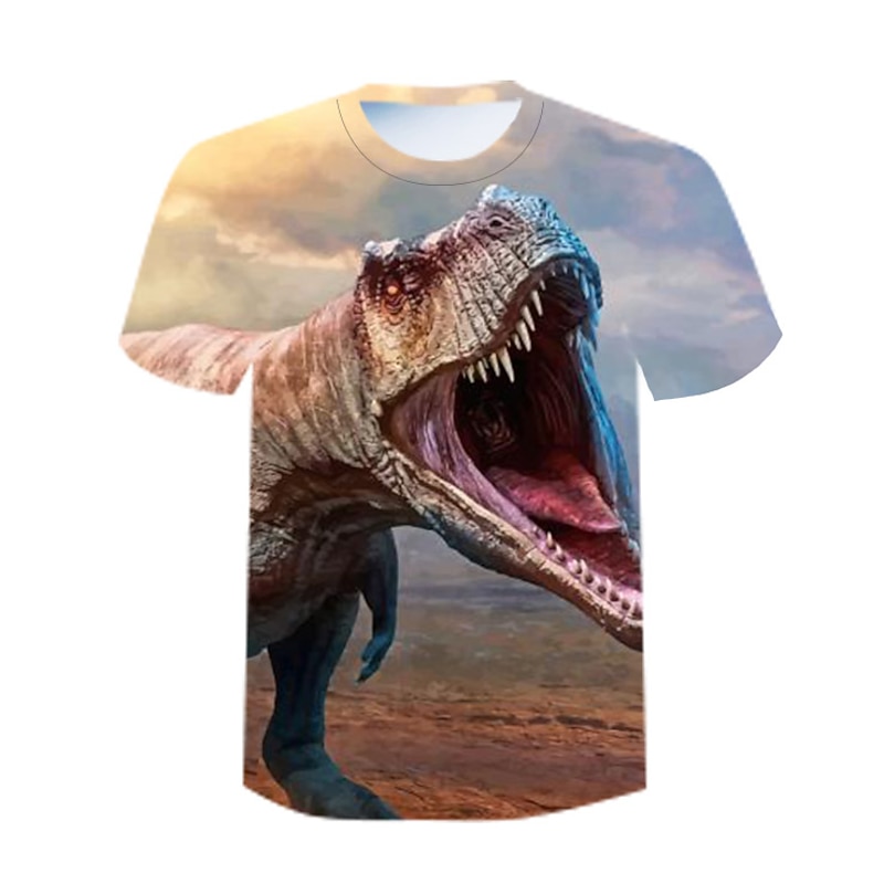 Boys 3D Graphic Animal 3D T shirt Tee Short Sleeve 3D Print Active Cool Kids Toddler 2-12 Years 13
