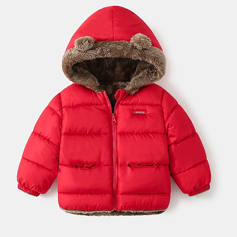 Toddler Boys' Coat Long Sleeve Solid Color Green White Black Children Tops Fall Winter Adorable Daily Indoor Outdoor Regular Fit 1-5 Years2