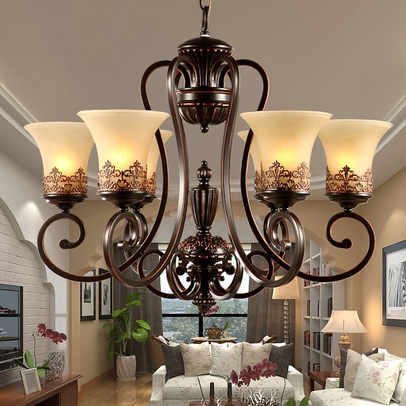 LED Pendant Light 67 cm Pendant Lantern Design Chandelier Metal Painted Finishes Modern 220-240V3