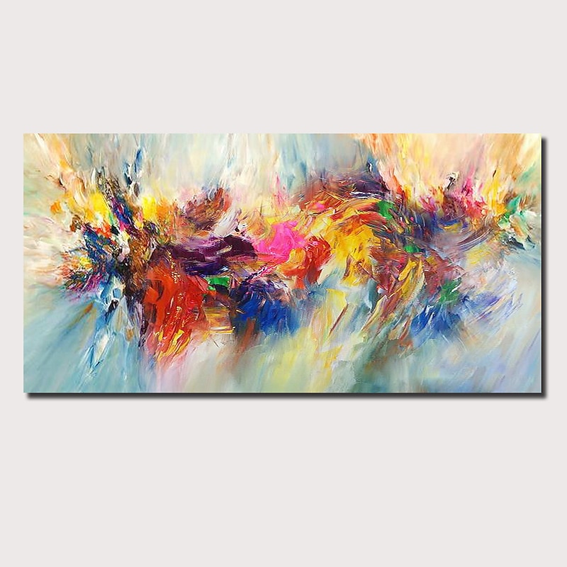 Oil Painting Handmade Hand Painted Wall Art Abstract Red and YellowSeascape Landscape Home Decoration Decor Rolled Canvas No Frame Unstretched3