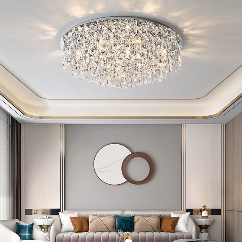 30 cm Unique Design Flush Mount Lights Metal Electroplated LED Nordic Style 220-240V