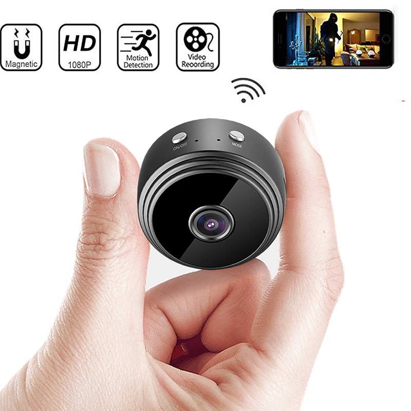 Mini Wi-Fi Camera IP Network Surveillance Cam 1080P HD Wireless Nanny Cam With Night Vision Motion Detection Portable Video Recorder Covert Security Camera